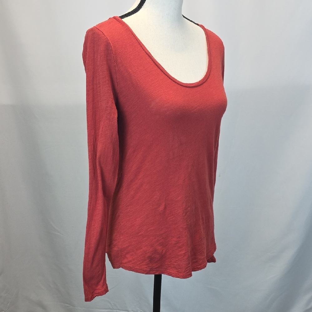 LOFT Women's Rust Long Sleeve Top
